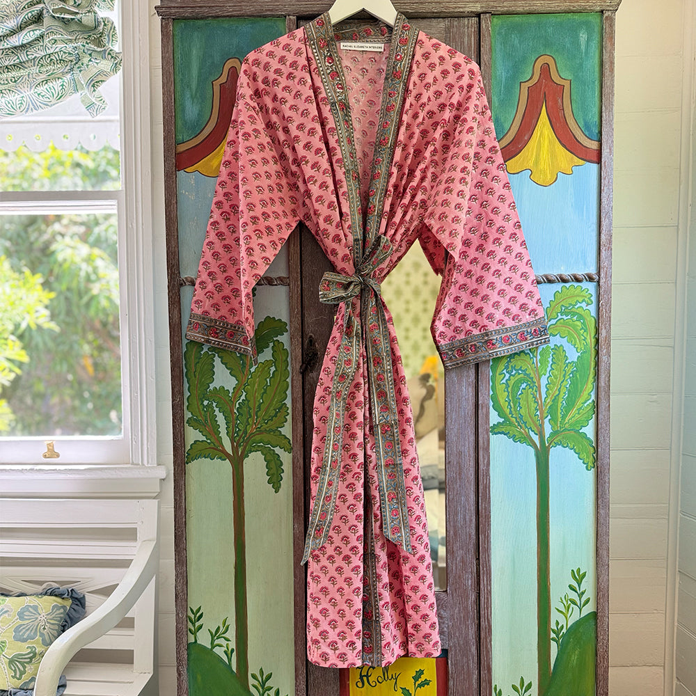 Kimono Robe in Provence Rose – Rachel Elizabeth Interiors & Textiles