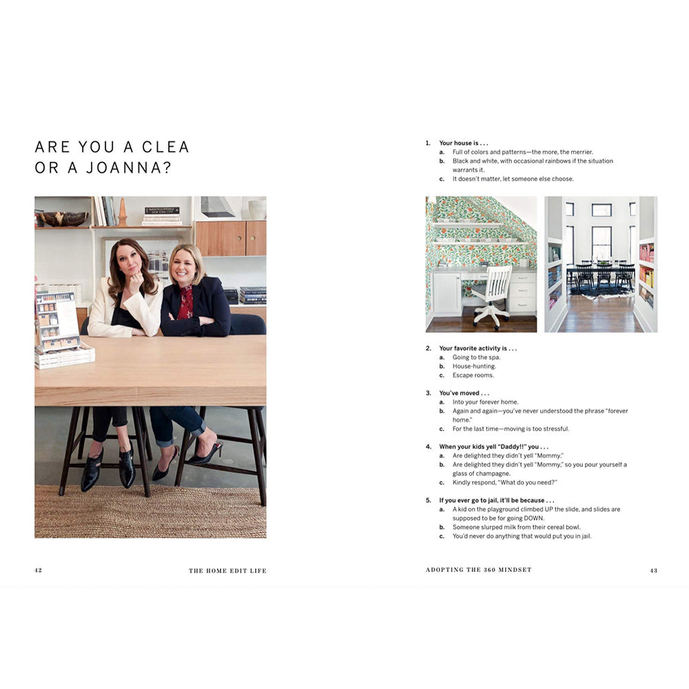Photo of inside pages of The Home Edit Life Book.