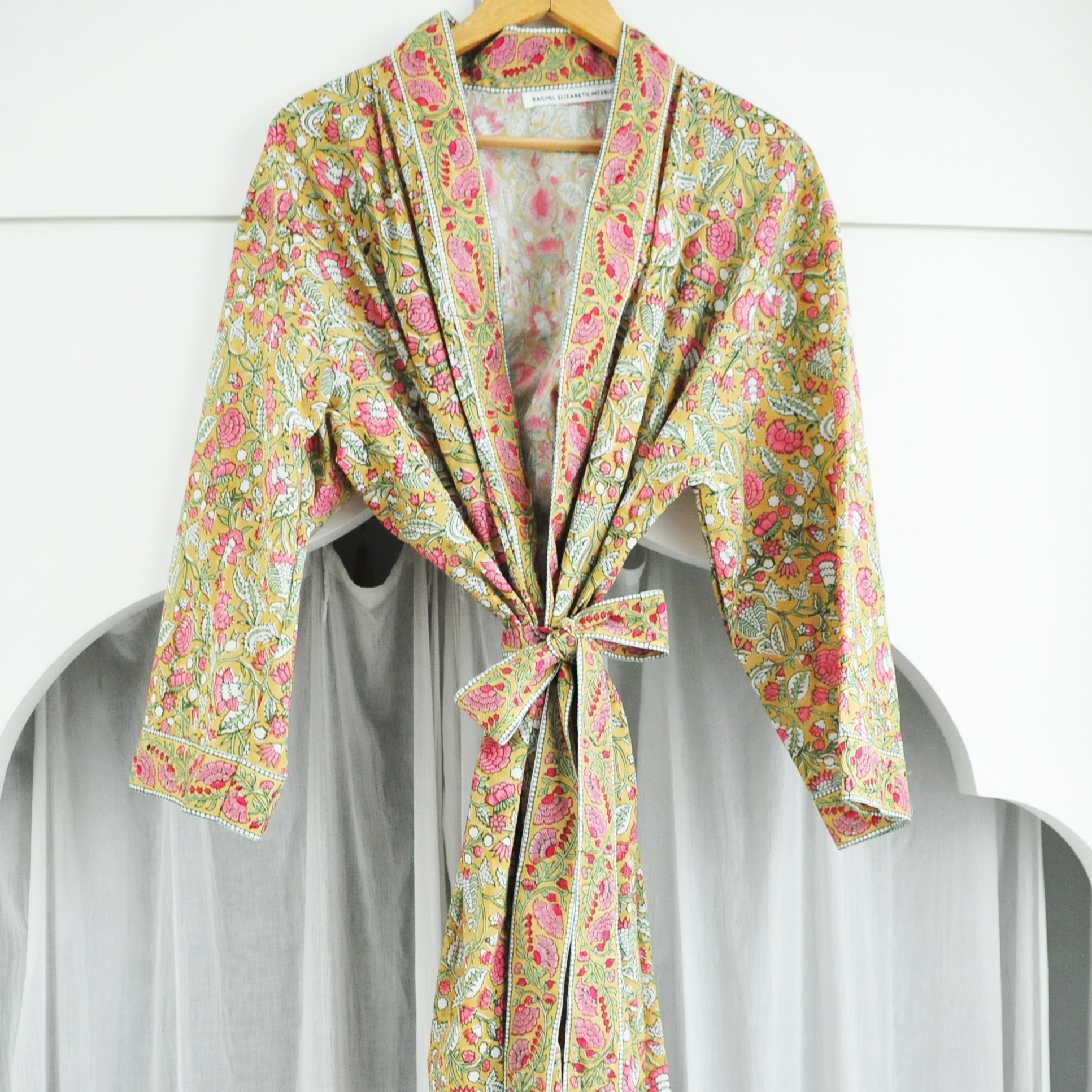 Kimono Robe in Summer Garden – Rachel Elizabeth Interiors Textiles