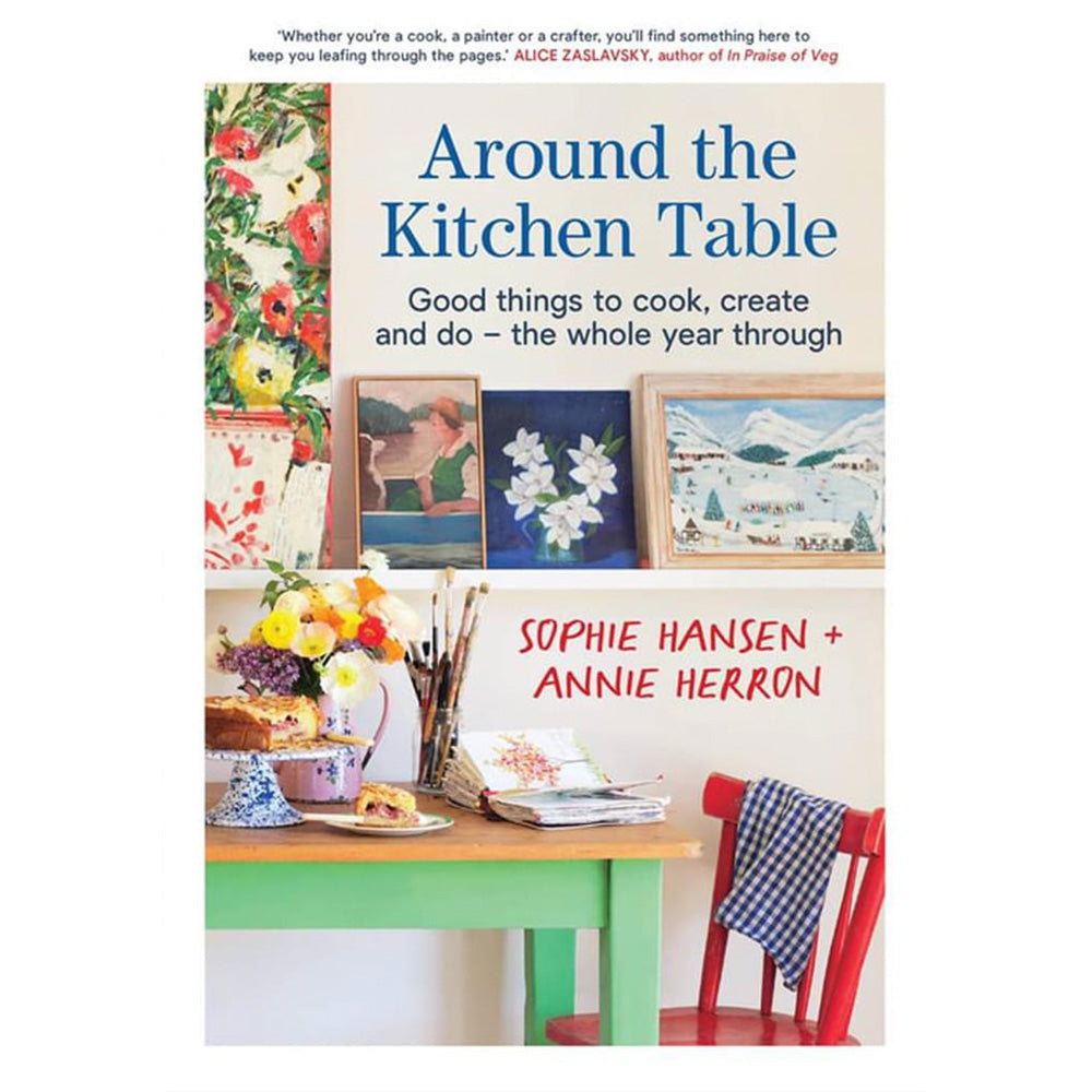 Photo of book cover of Around the Kitchen Table recipe book
