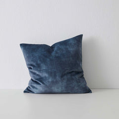 Photo of atlantic blue velvet cushion