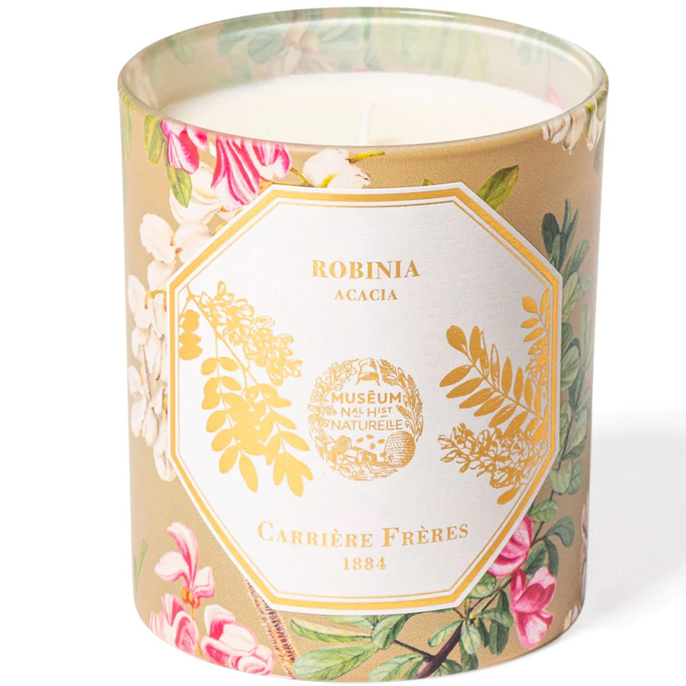 Photo of acacia scented candle made by Carriere Freres