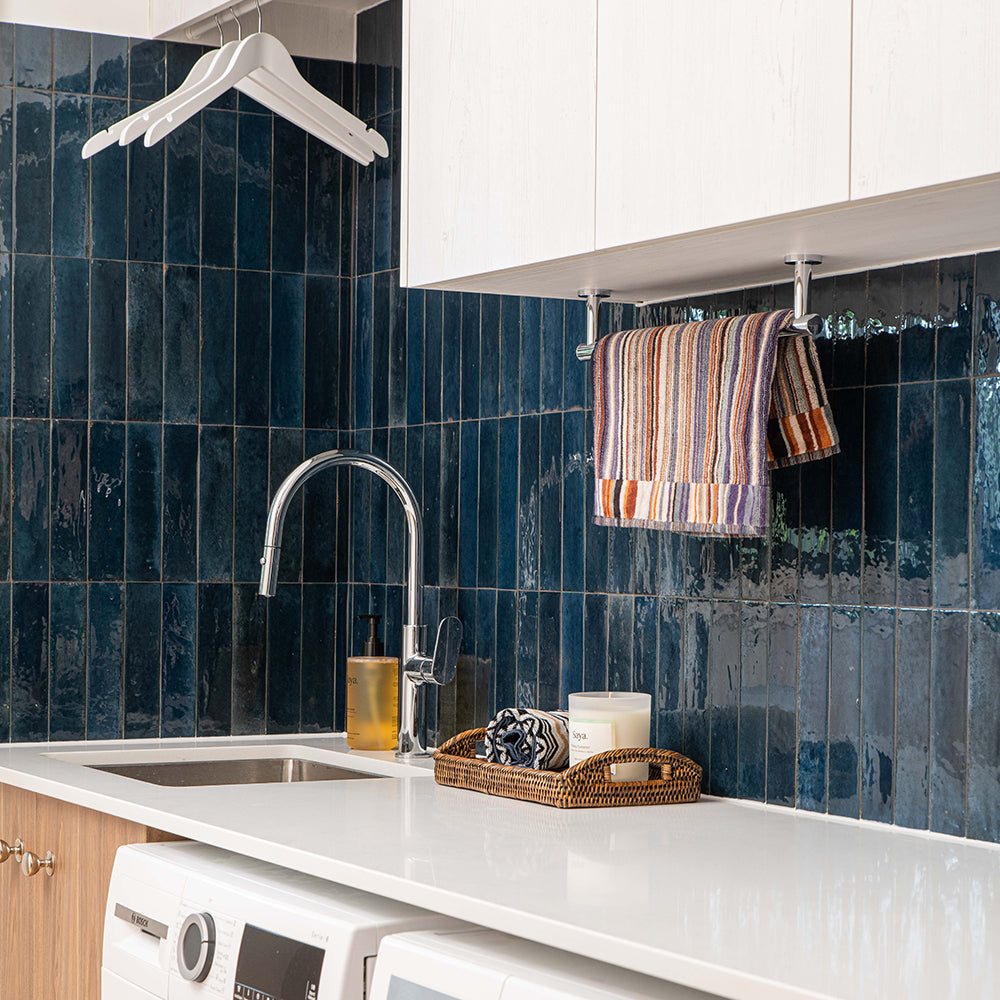 Walnut & Blue Laundry Refresh Project