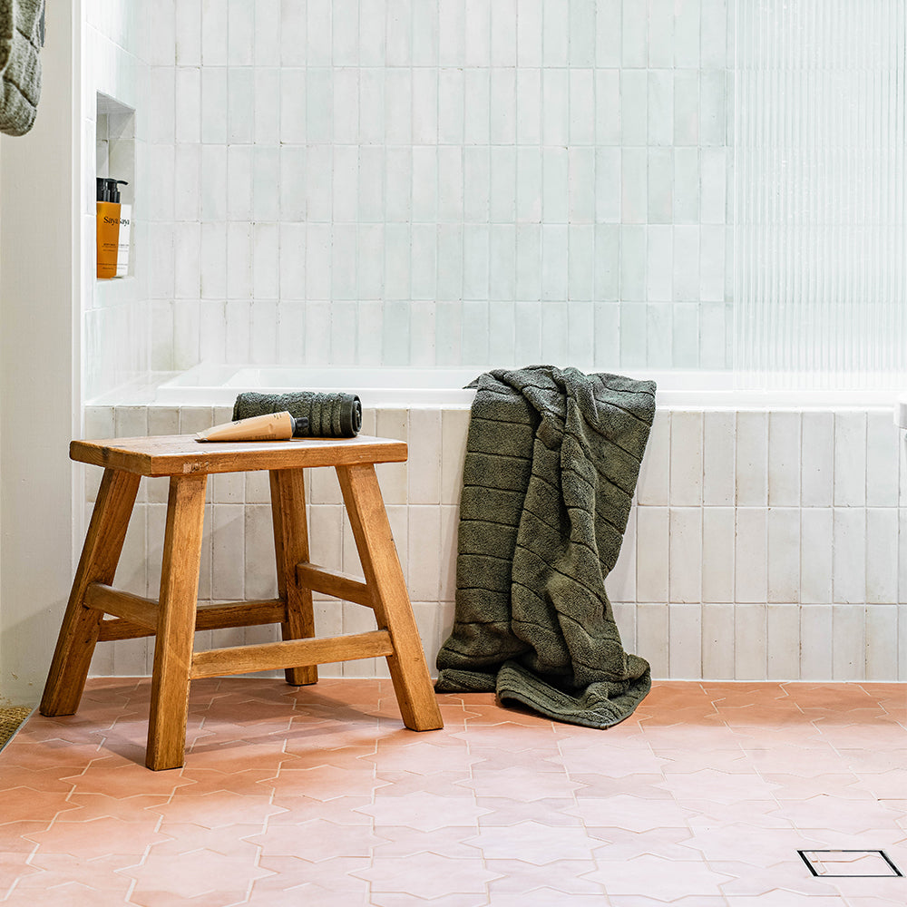 Grounded in Patterned Terracotta Bathroom Project