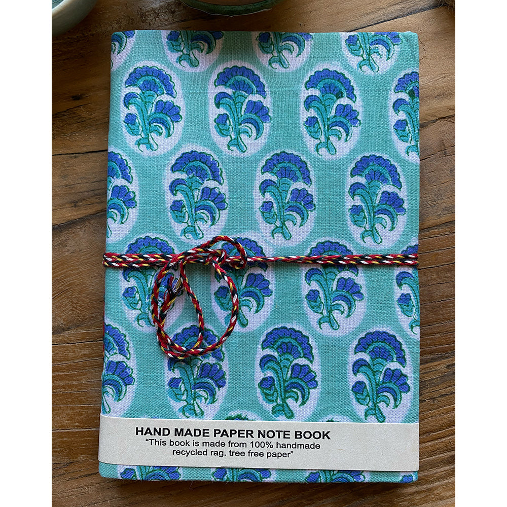Hand Block Printed Notebook - Margot