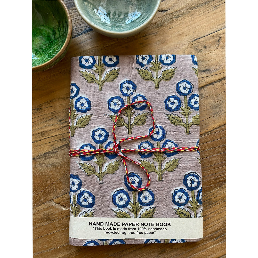 Hand Block Printed Notebook - Olivia