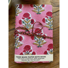 Hand Block Printed Notebook - Daphne