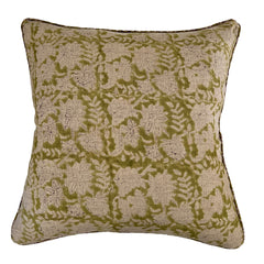Goa in Reverse Hand Block Printed Linen Cushion