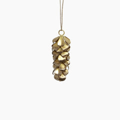 Gold Pinecone Hanging Ornament