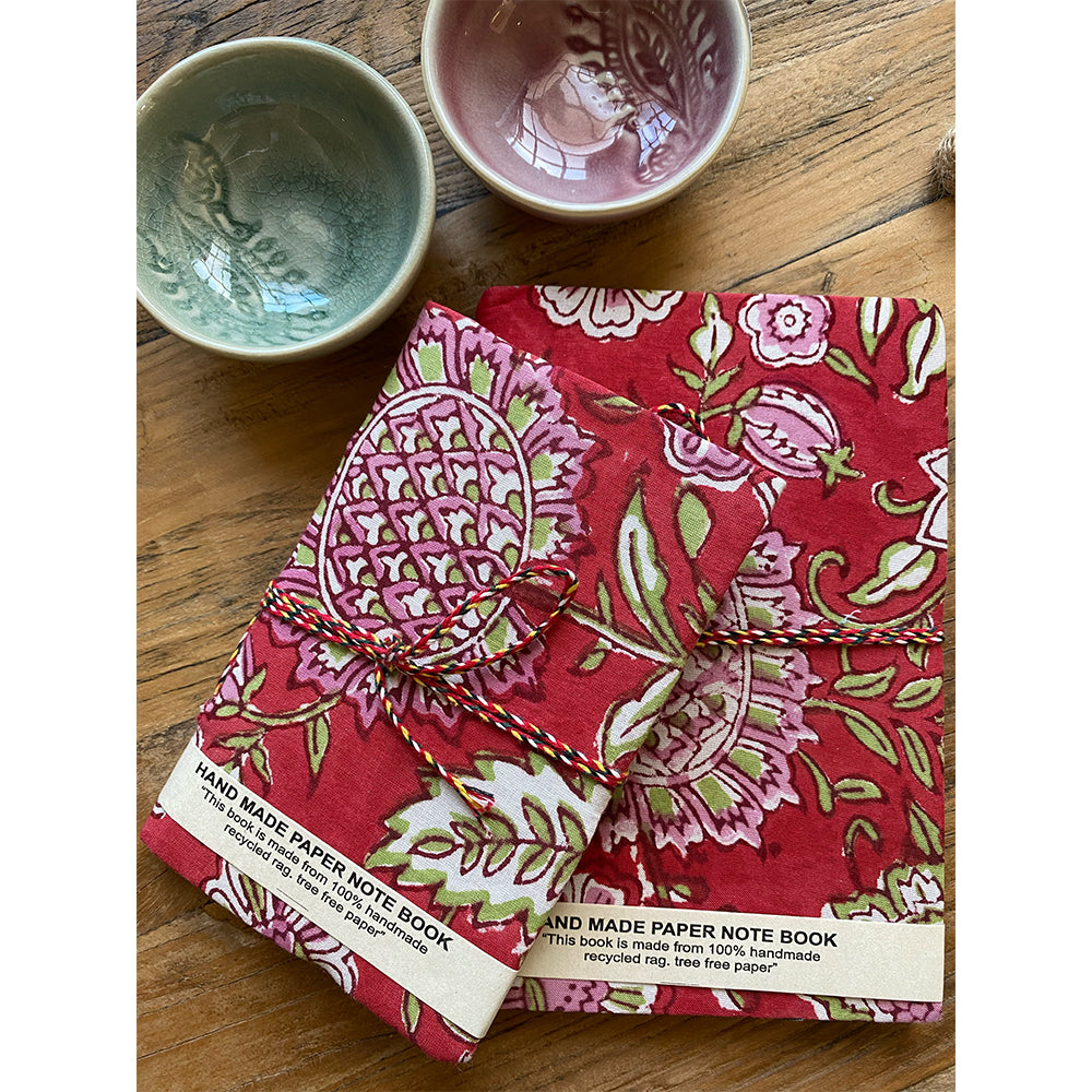 Hand Block Printed Notebook - Georgia