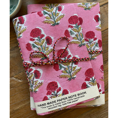Hand Block Printed Notebook - Daphne
