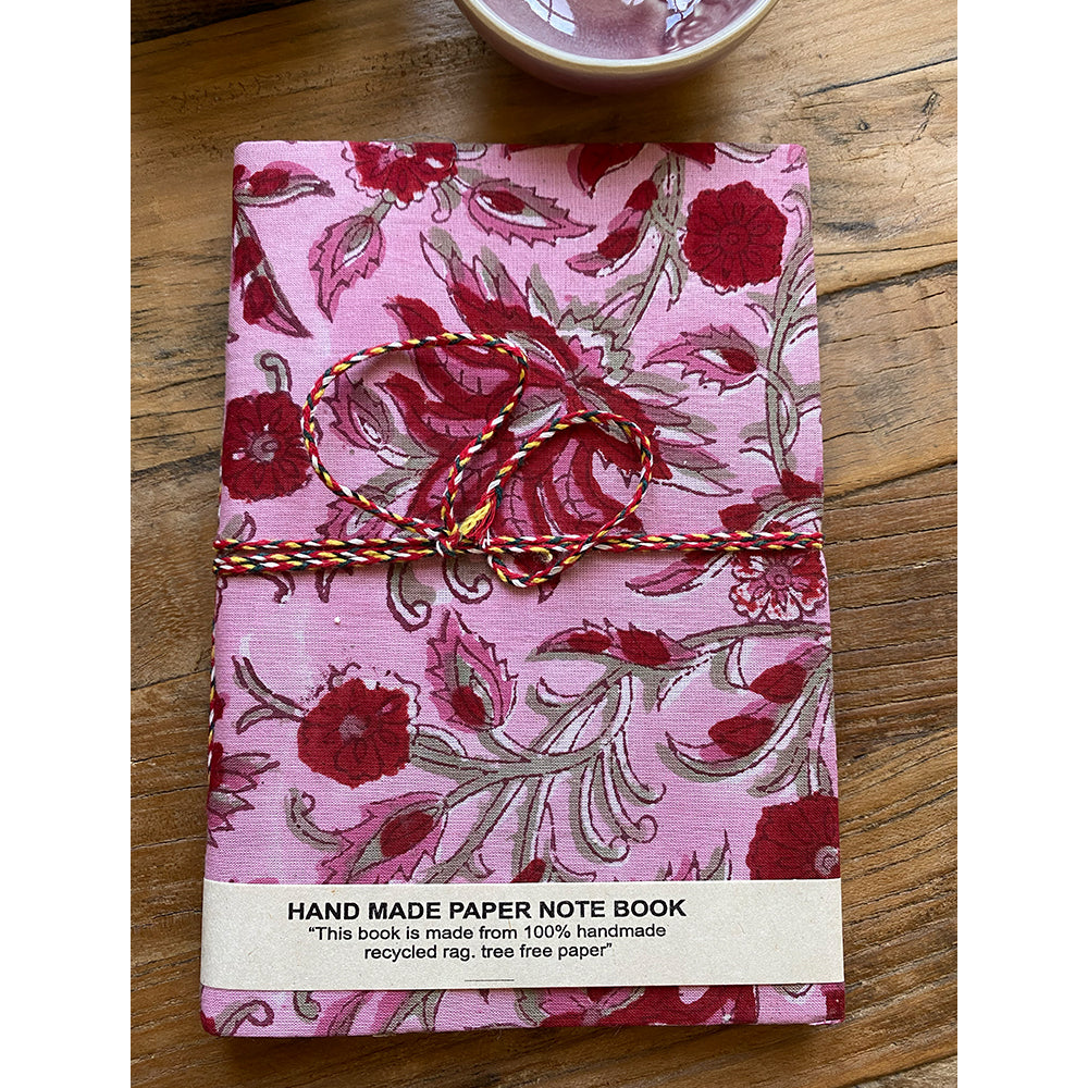 Hand Block Printed Notebook - Charlotte