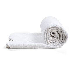 Ava Cotton Bedspread in White with Scalloped Edge - Seconds item