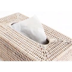 Rattan Rectangle Tissue Box Holder