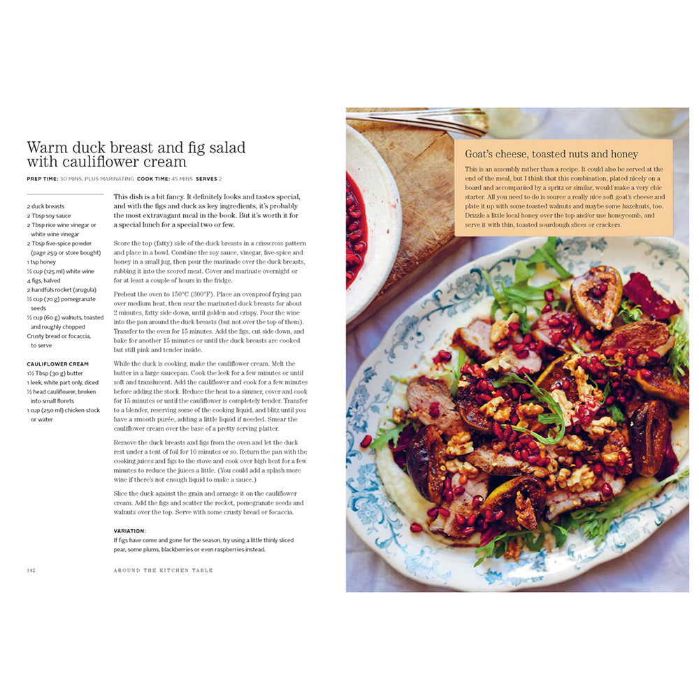 Photo of an inside page from Around the Kitchen Table recipe book