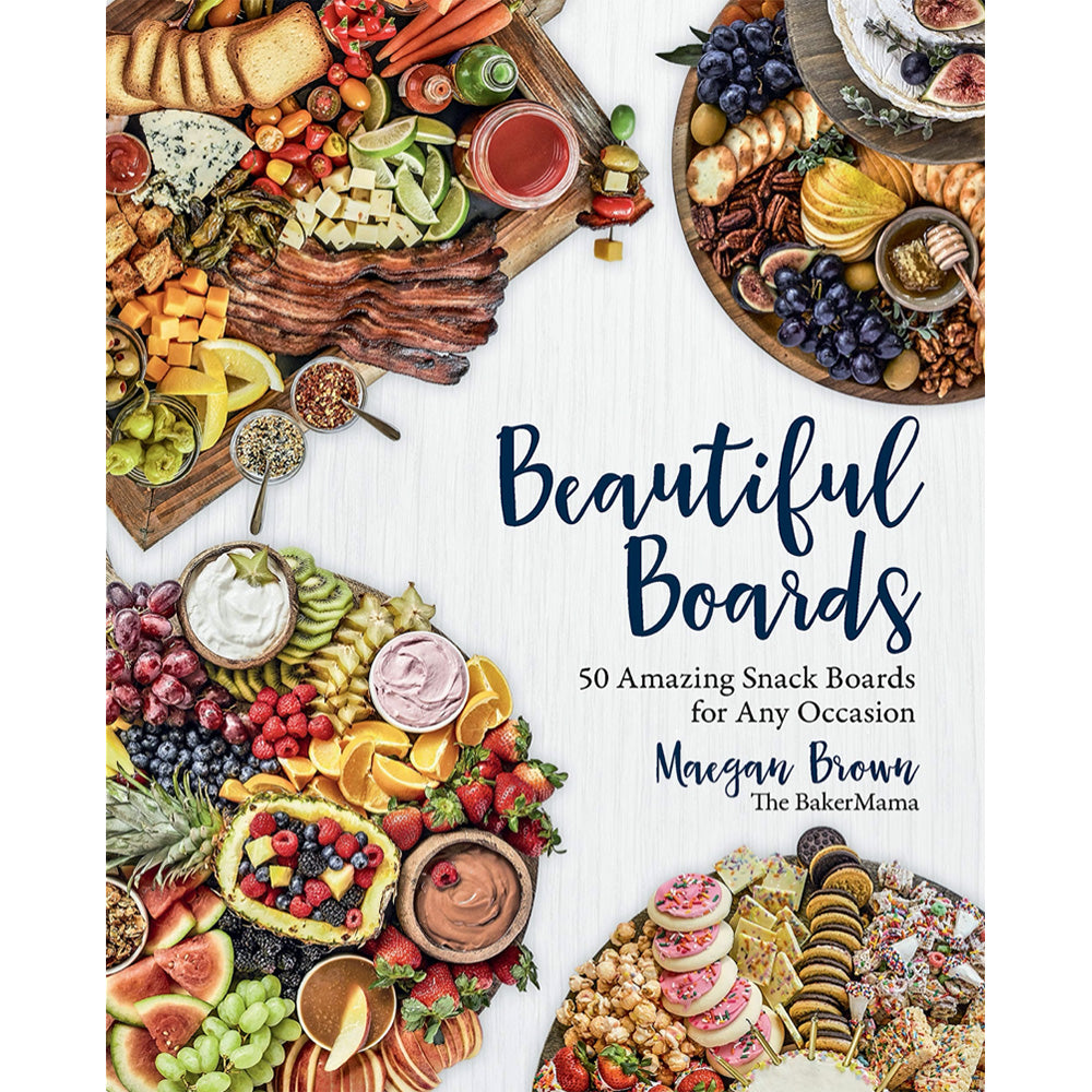 Photo of outside front cover of Beautiful Boards recipe book