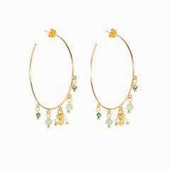 Claire Hoop Earrings by Fille in Large