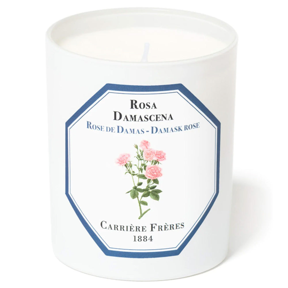 Photo of rose scented candle made by Carriere Freres