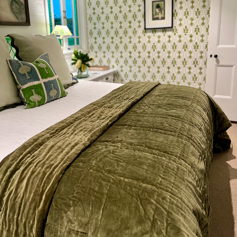Montauk Cotton Velvet Bedspreads