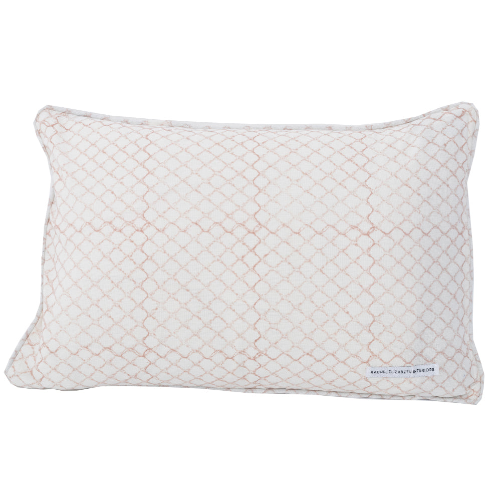 Lattice Linen Piped Cushions (covers only)